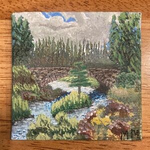 Mini Hand Painted Portrait Magnetic